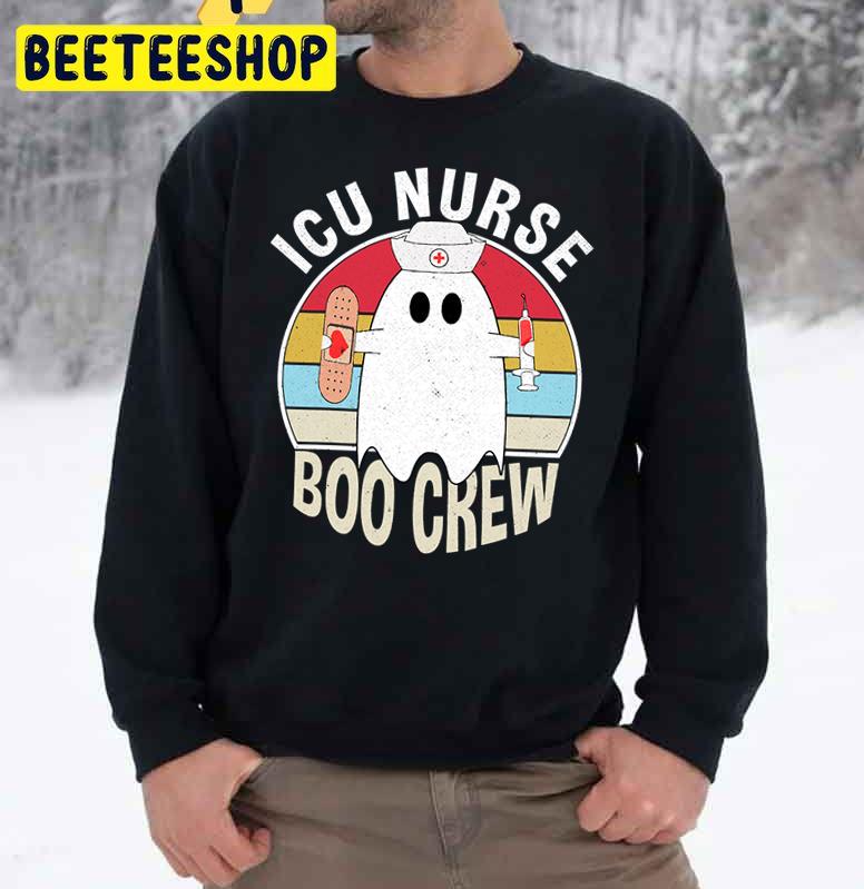 Icu Nurse Boo Crew Ghost Funny Halloween Trending Unisex Sweatshirt Icu Nurse Boo Crew Ghost Funny Halloween Trending Unisex Sweatshirt