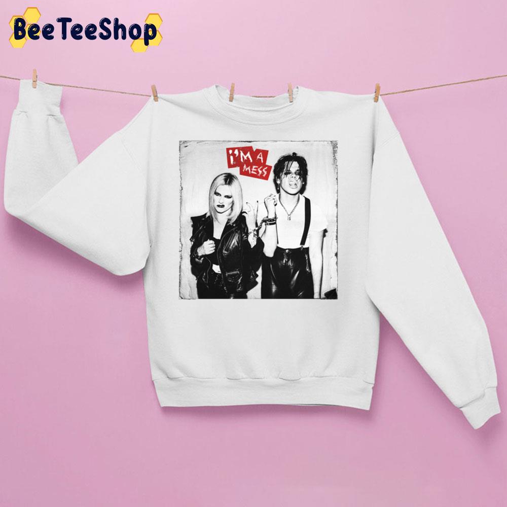 I'm A Mess Avril Lavigne And Yungblud Trending Unisex Sweatshirt I'm A Mess Avril Lavigne And Yungblud Trending Unisex Sweatshirt