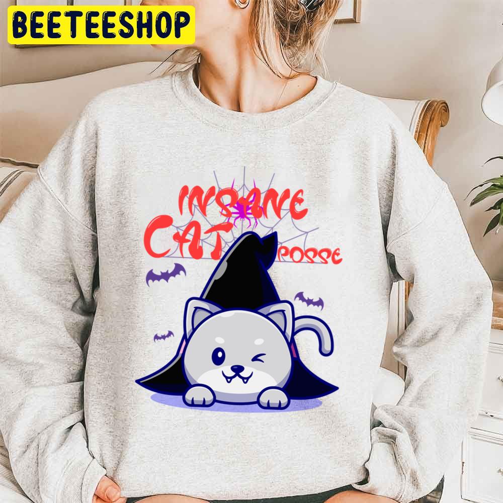 Insane Cat Posse Halloween Trending Unisex Sweatshirt Insane Cat Posse Halloween Trending Unisex Sweatshirt