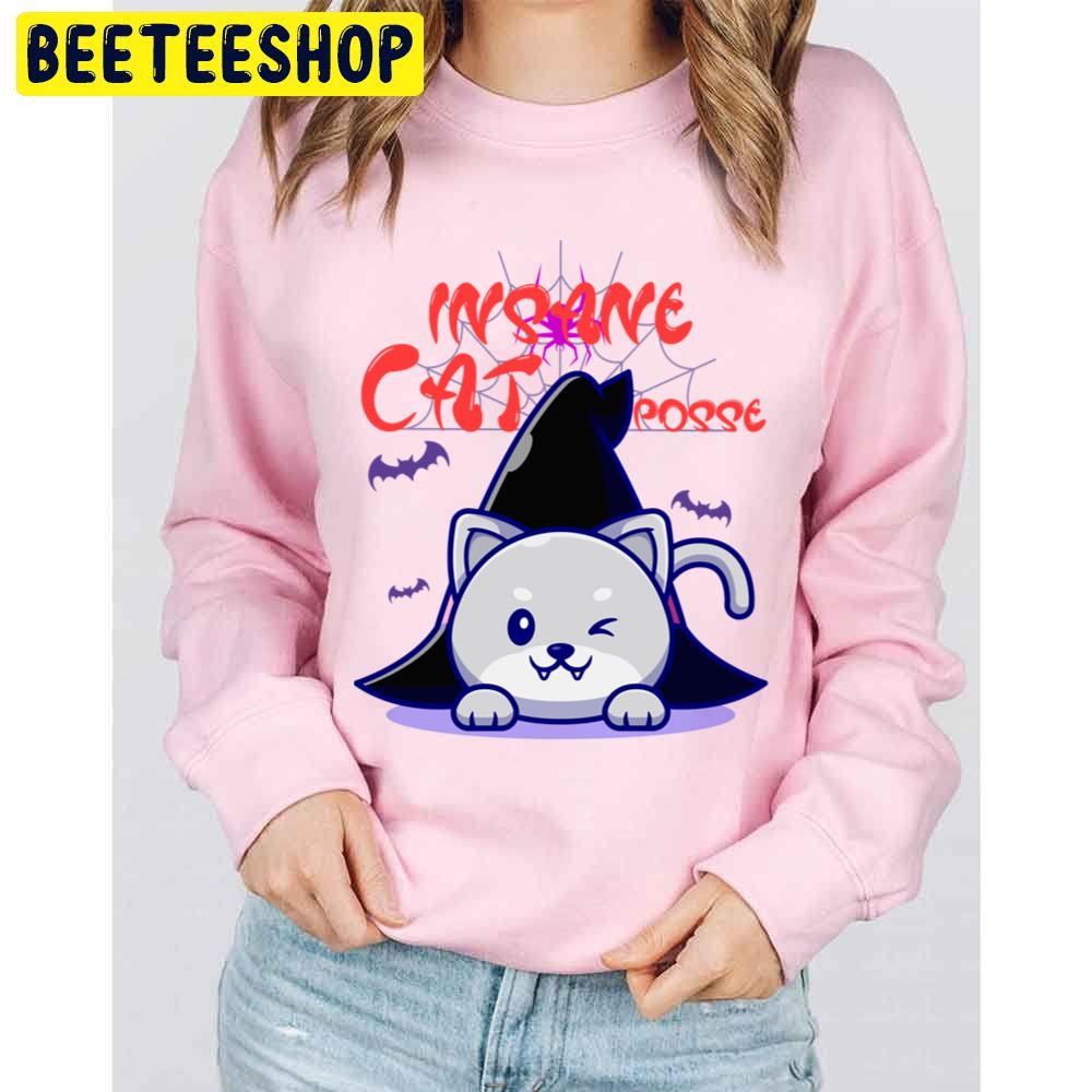 Insane Cat Posse Halloween Trending Unisex Sweatshirt Insane Cat Posse Halloween Trending Unisex Sweatshirt