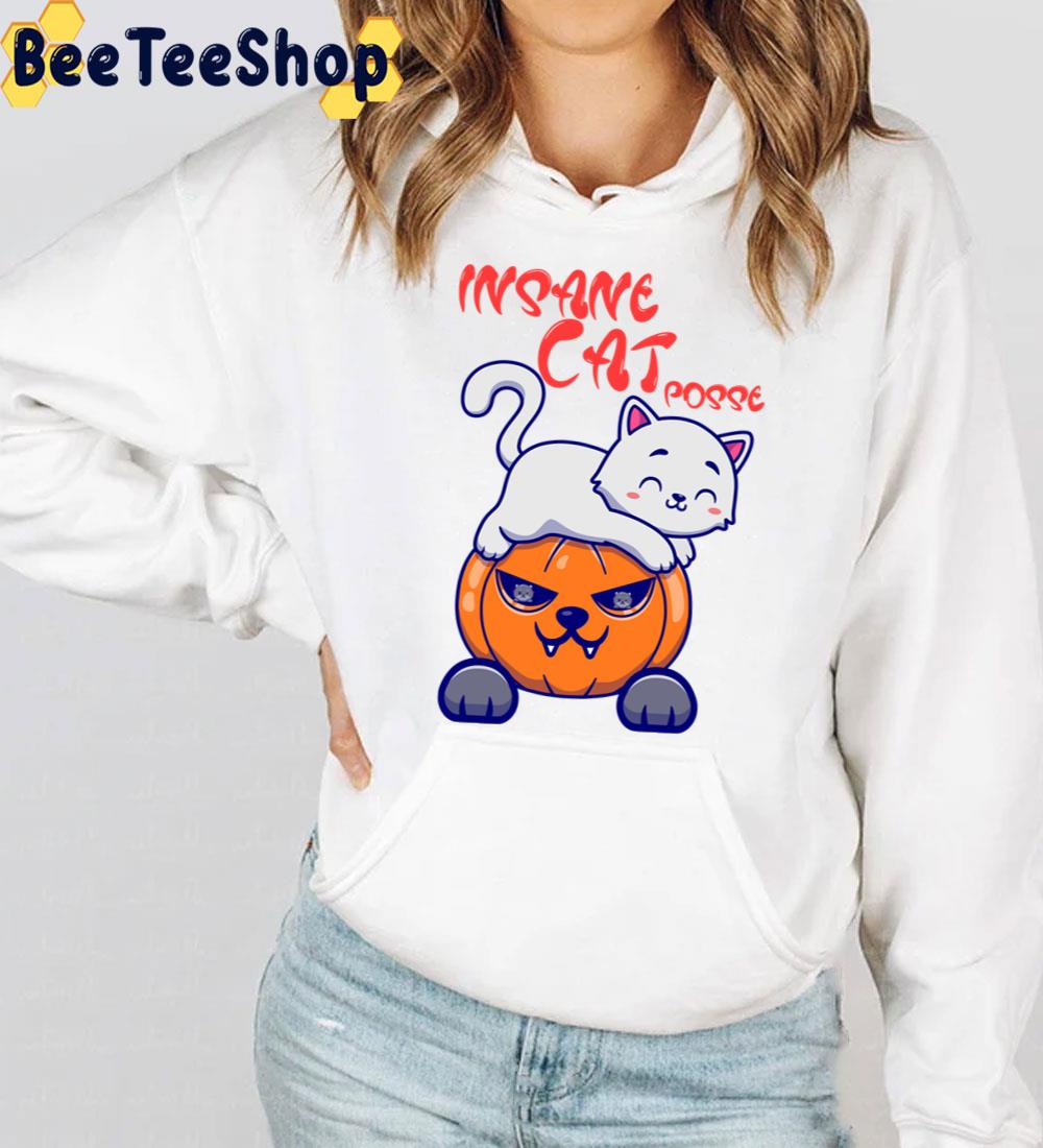 Insane Cat Posse Pumpkin Halloween Trending Unisex Sweatshirt Insane Cat Posse Pumpkin Halloween Trending Unisex Sweatshirt