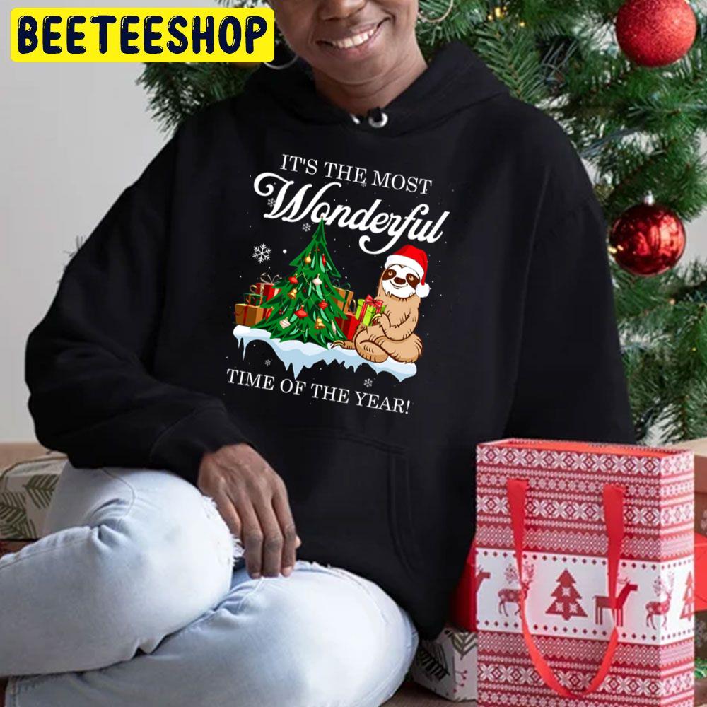 It's The Most Wonderful Time Of The Year Christmas Sloth Trending Unisex Hoodie It's The Most Wonderful Time Of The Year Christmas Sloth Trending Unisex Hoodie