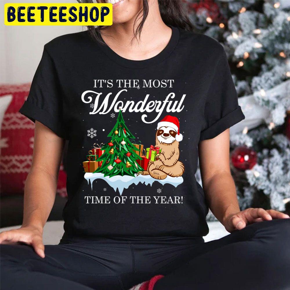 It's The Most Wonderful Time Of The Year Christmas Sloth Trending Unisex Hoodie It's The Most Wonderful Time Of The Year Christmas Sloth Trending Unisex Hoodie