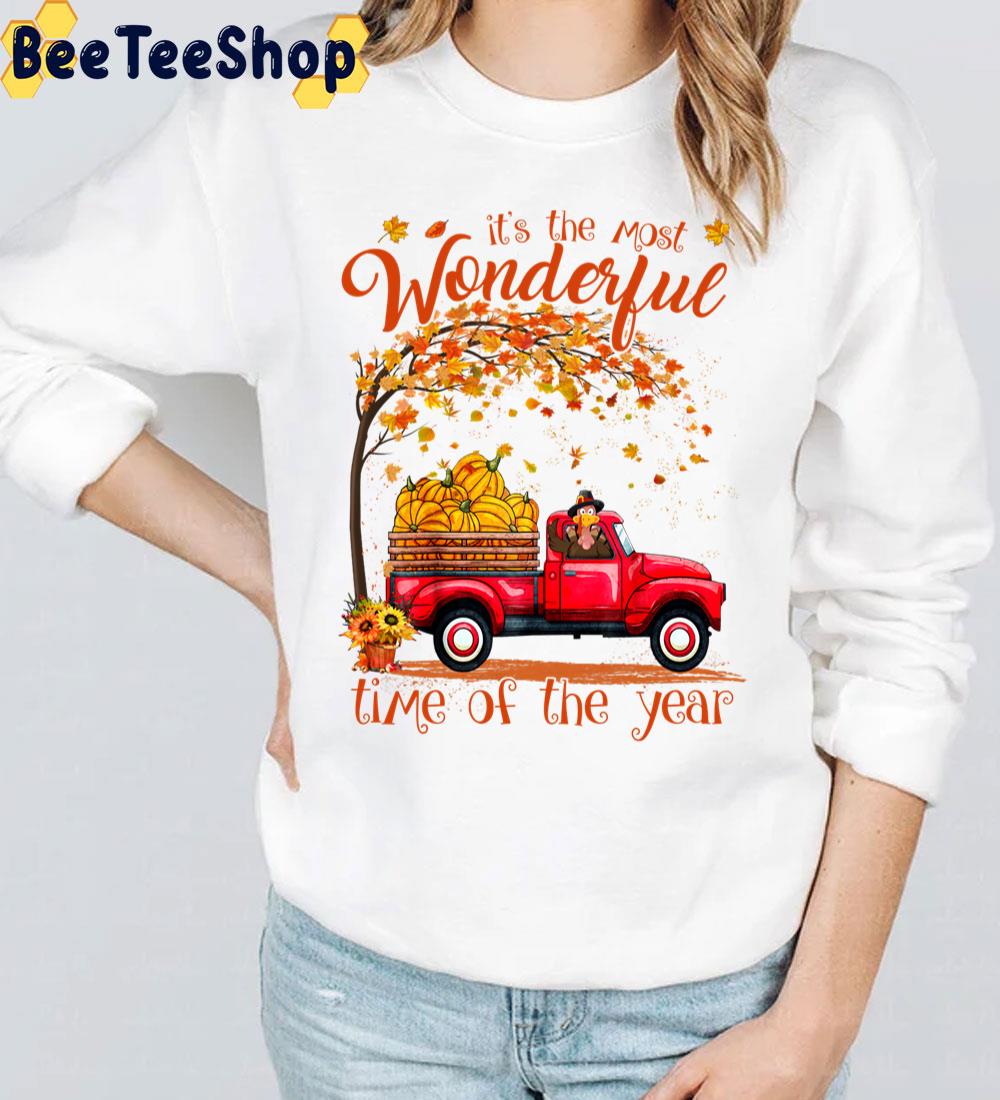 It’s The Most Wonderful Time Of The Year Thanksgiving Turkey Truck Trending Unisex Sweatshirt It’s The Most Wonderful Time Of The Year Thanksgiving Turkey Truck Trending Unisex Sweatshirt