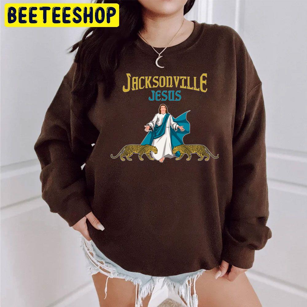 Jacksonville Jesus Trevor Lawrence And His Jaguars Trending Unisex Sweatshirt Jacksonville Jesus Trevor Lawrence And His Jaguars Trending Unisex Sweatshirt