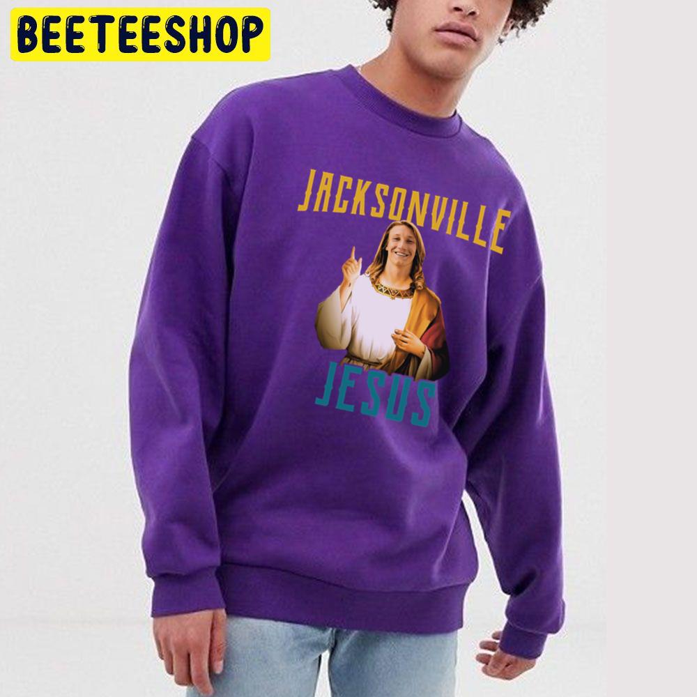 Jacksonville Jesus Trevor Lawrence Trending Unisex Sweatshirt Jacksonville Jesus Trevor Lawrence Trending Unisex Sweatshirt