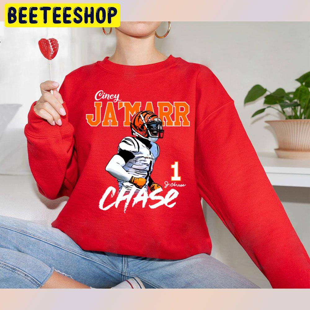 Ja'marr Chase 1 Signature Football Player Trending Unisex Sweatshirt Ja'marr Chase 1 Signature Football Player Trending Unisex Sweatshirt