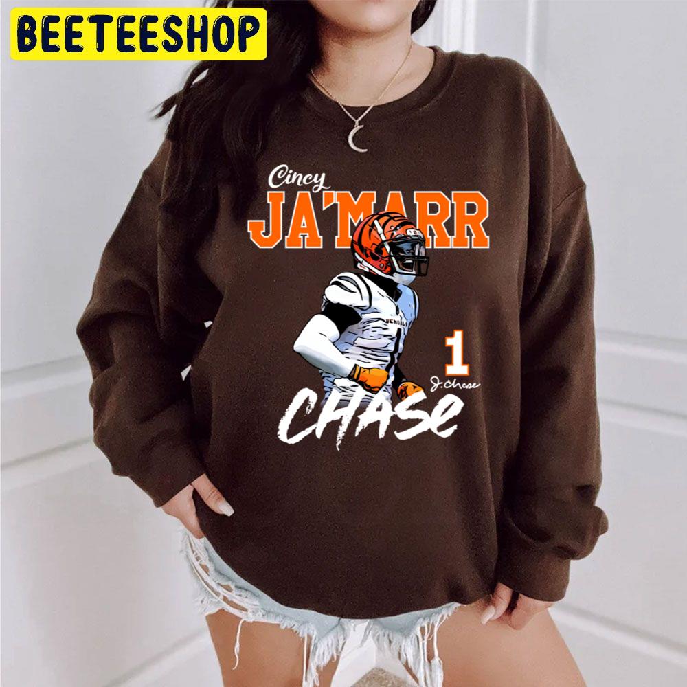 Ja'marr Chase 1 Signature Football Player Trending Unisex Sweatshirt Ja'marr Chase 1 Signature Football Player Trending Unisex Sweatshirt