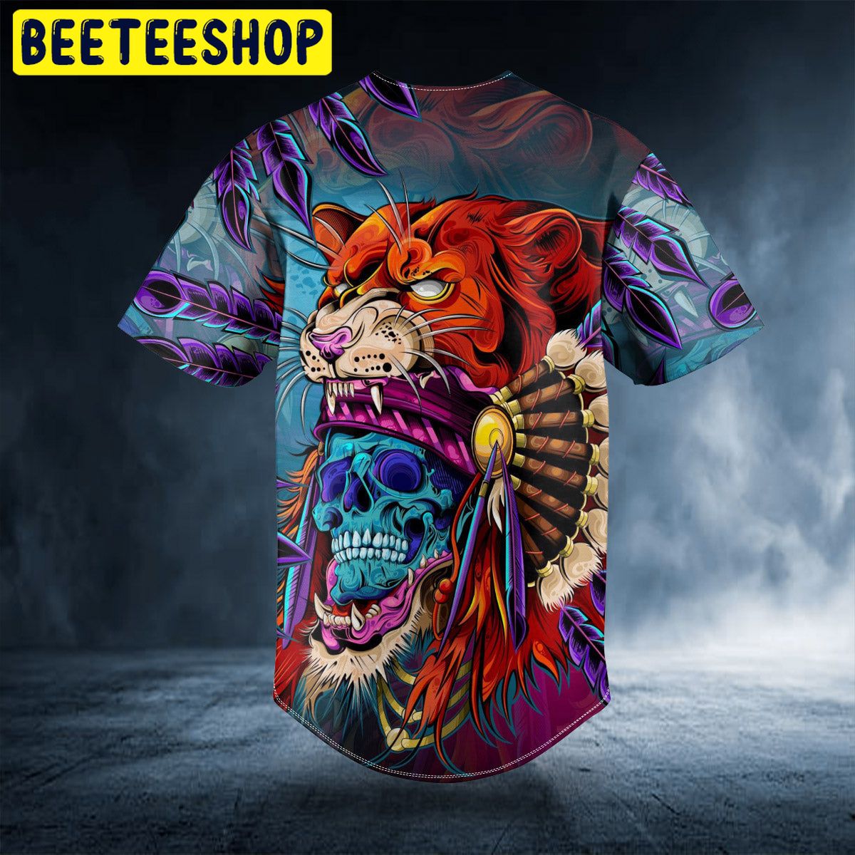 Japanese Tiger Tattoo Skull Trending Baseball Jersey Japanese Tiger Tattoo Skull Trending Baseball Jersey