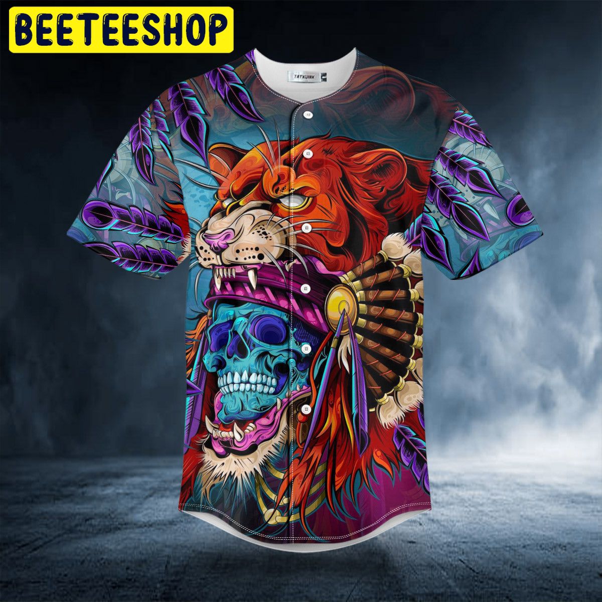 Japanese Tiger Tattoo Skull Trending Baseball Jersey Japanese Tiger Tattoo Skull Trending Baseball Jersey