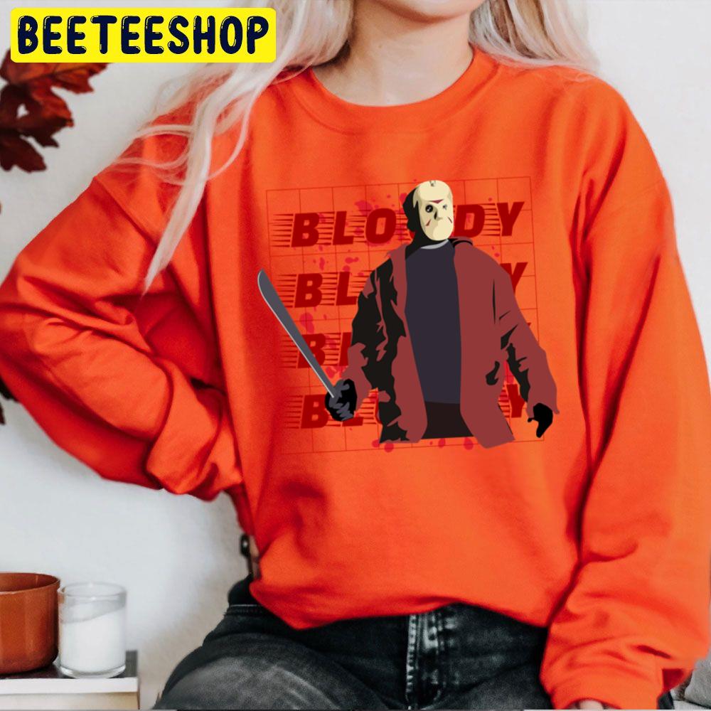 Jason Voorhees Bloody Halloween Trending Unisex Sweatshirt Jason Voorhees Bloody Halloween Trending Unisex Sweatshirt