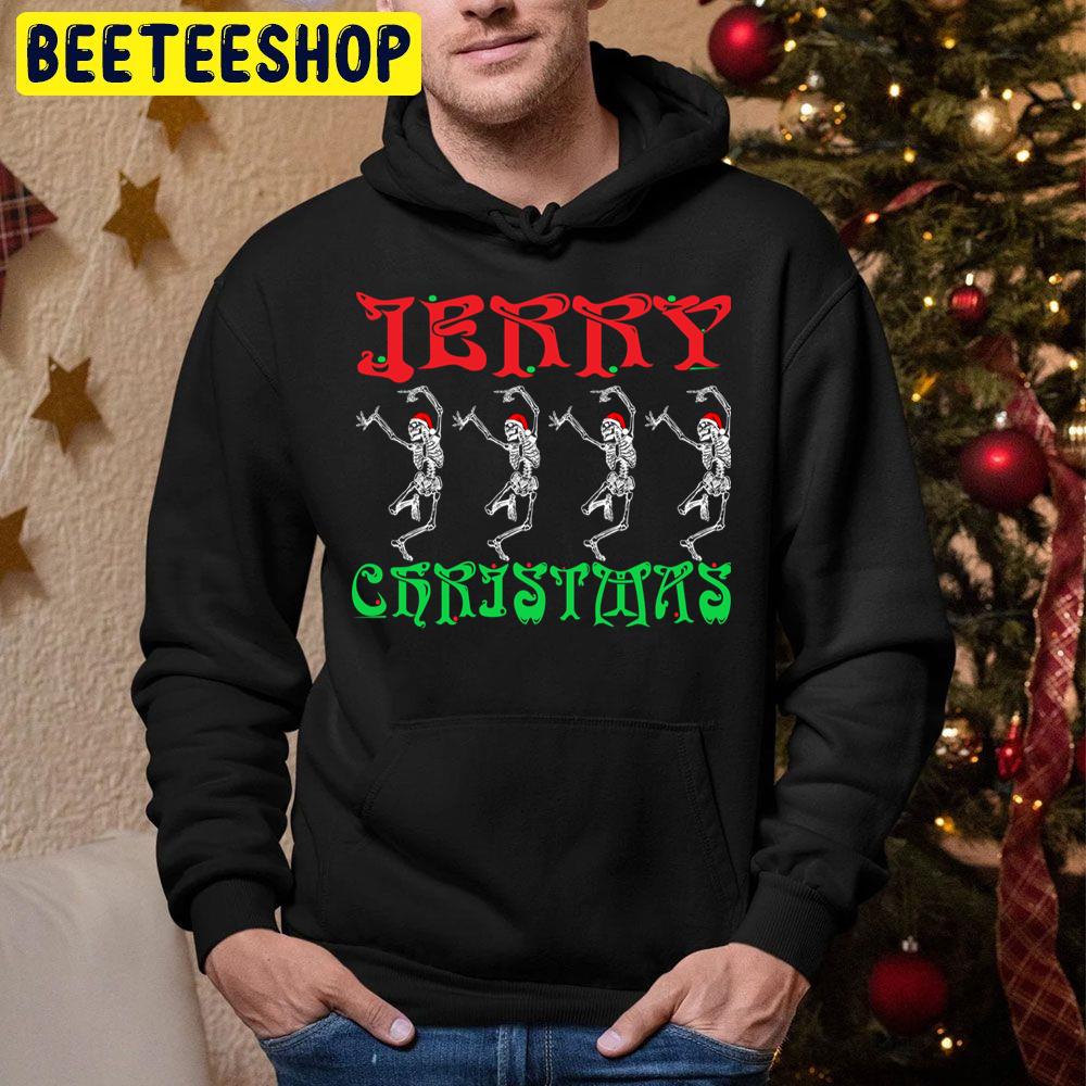 Jerry Christmas Skeleton Dacing Trending Unisex Hoodie Jerry Christmas Skeleton Dacing Trending Unisex Hoodie
