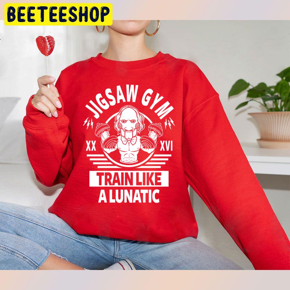 Jigsaw Gym Train Like A Lunatic Halloween Trending Unisex Sweatshirt Jigsaw Gym Train Like A Lunatic Halloween Trending Unisex Sweatshirt