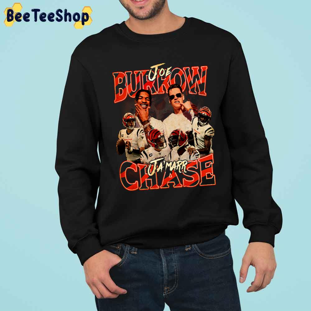 Joe Burrow And Ja'marr Chase Football Players Trending Unisex Sweatshirt Joe Burrow And Ja'marr Chase Football Players Trending Unisex Sweatshirt