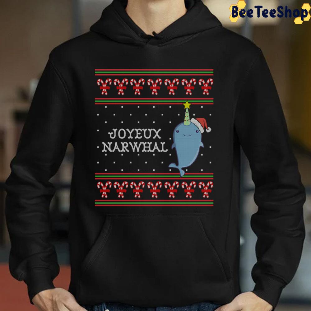 Joyeux Narwhal Funny Ugly Pattern Christmas Trending Unisex Sweatshirt Joyeux Narwhal Funny Ugly Pattern Christmas Trending Unisex Sweatshirt