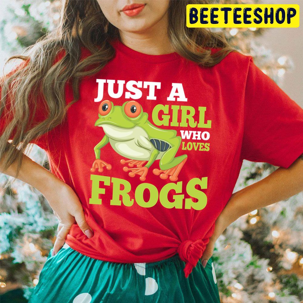 Just A Girl Who Loves Frogs Amphibian Animal Lover Trending Unisex Hoodie Just A Girl Who Loves Frogs Amphibian Animal Lover Trending Unisex Hoodie