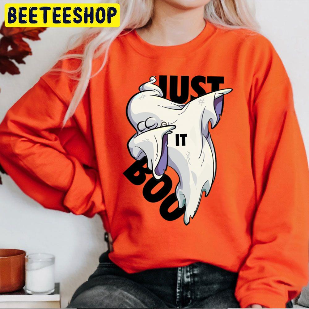 Just Boo It Halloween Nike Design Trending Unisex Sweatshirt Just Boo It Halloween Nike Design Trending Unisex Sweatshirt