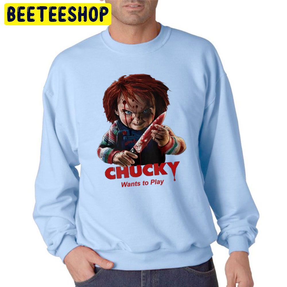 Killer Doll Chucky Wants To Play Halloween Trending Unisex Sweatshirt Killer Doll Chucky Wants To Play Halloween Trending Unisex Sweatshirt