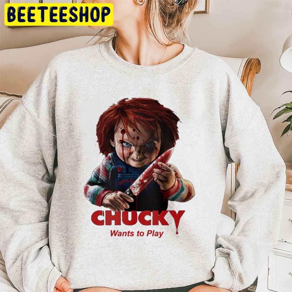 Killer Doll Chucky Wants To Play Halloween Trending Unisex Sweatshirt Killer Doll Chucky Wants To Play Halloween Trending Unisex Sweatshirt
