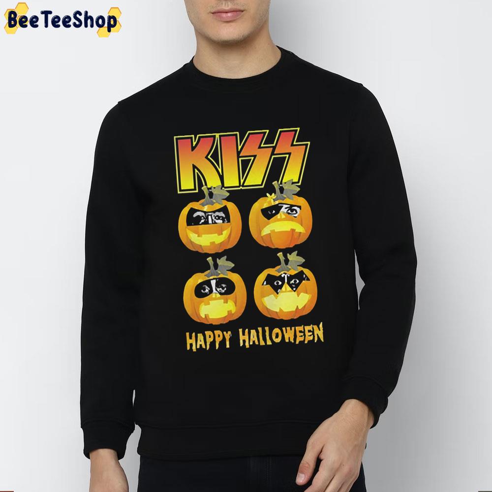 Kiss Pumpkins Happy Halloween Trending Unisex Sweatshirt Kiss Pumpkins Happy Halloween Trending Unisex Sweatshirt