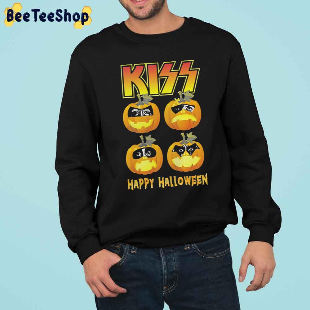 Kiss Pumpkins Happy Halloween Trending Unisex Sweatshirt Kiss Pumpkins Happy Halloween Trending Unisex Sweatshirt
