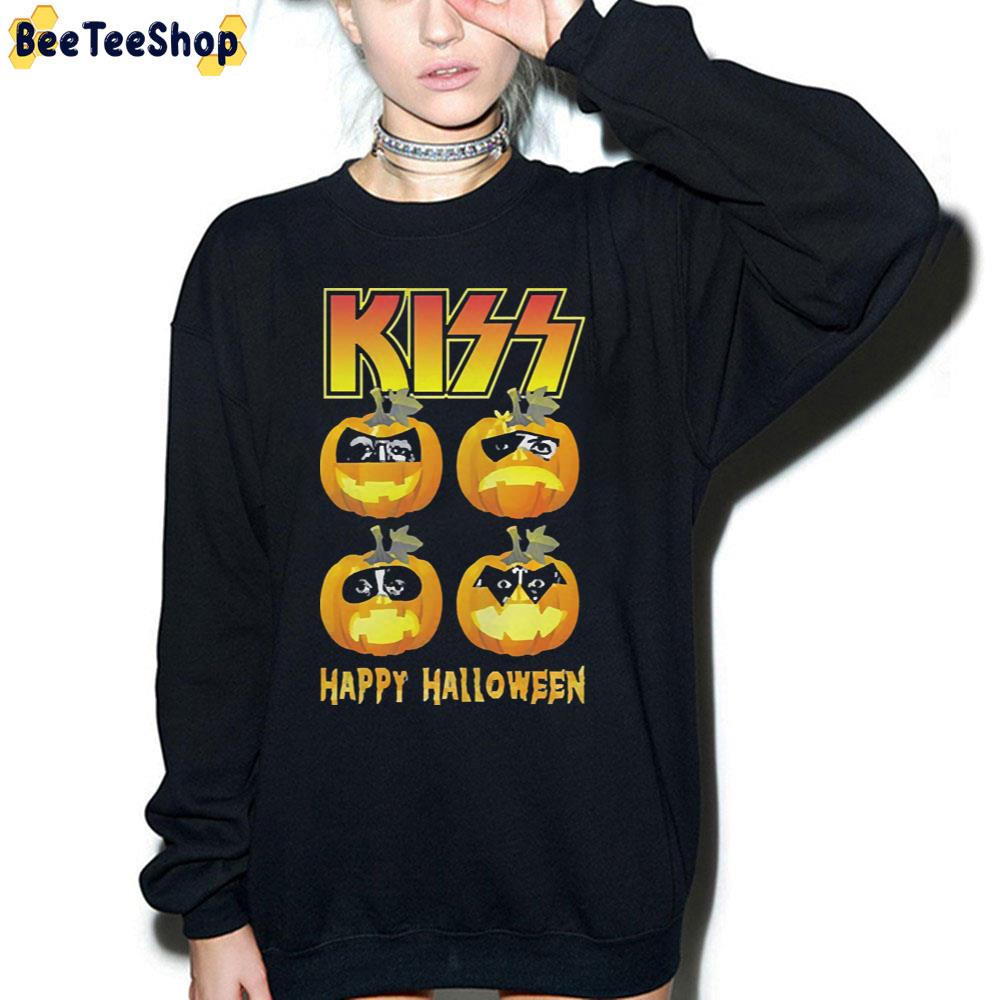 Kiss Pumpkins Happy Halloween Trending Unisex Sweatshirt Kiss Pumpkins Happy Halloween Trending Unisex Sweatshirt