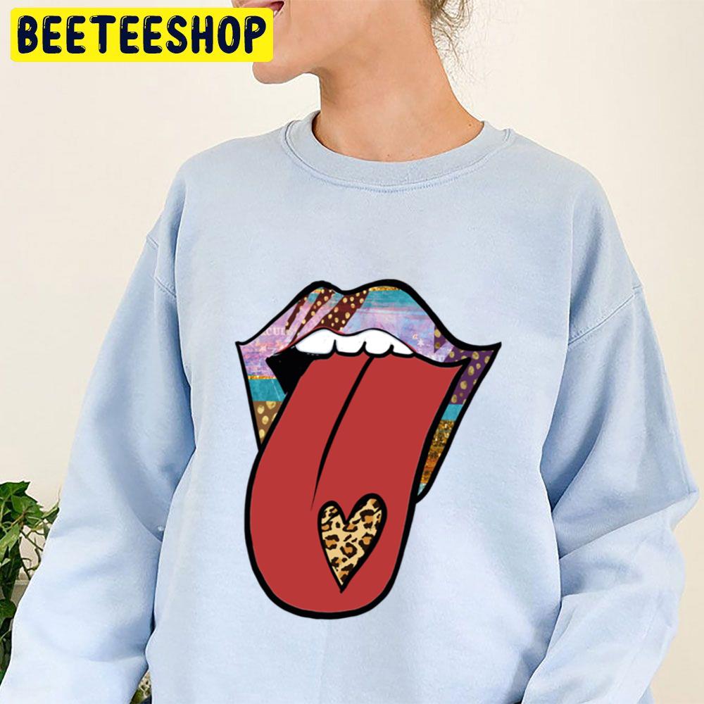 Leopard Tongue For Cool Valentine's Trending Unisex Sweatshirt Leopard Tongue For Cool Valentine's Trending Unisex Sweatshirt