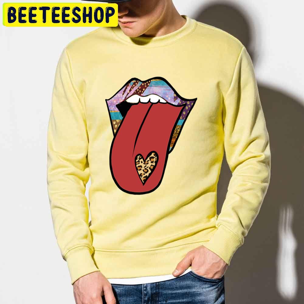 Leopard Tongue For Cool Valentine's Trending Unisex Sweatshirt Leopard Tongue For Cool Valentine's Trending Unisex Sweatshirt