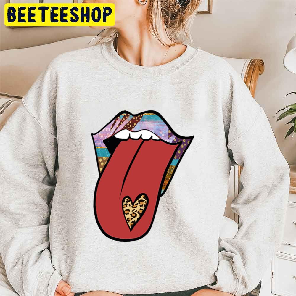 Leopard Tongue For Cool Valentine's Trending Unisex Sweatshirt Leopard Tongue For Cool Valentine's Trending Unisex Sweatshirt