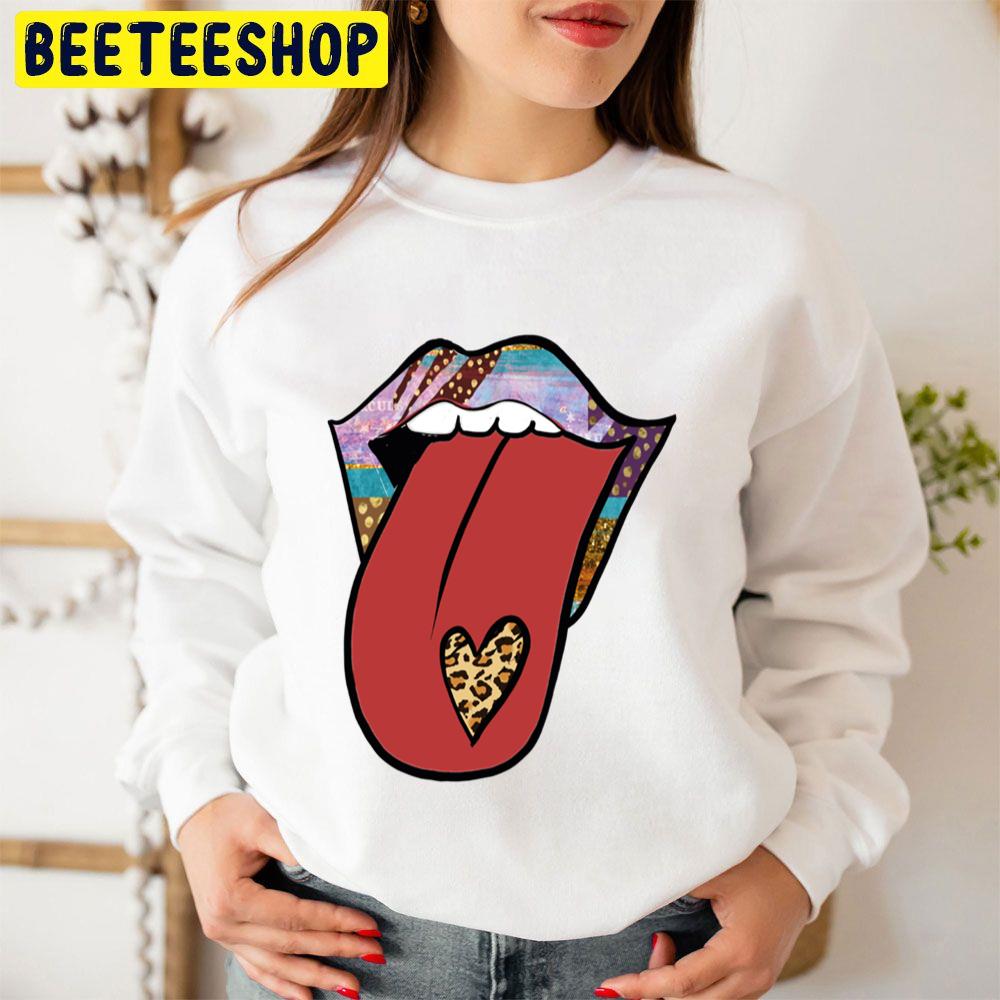 Leopard Tongue For Cool Valentine's Trending Unisex Sweatshirt Leopard Tongue For Cool Valentine's Trending Unisex Sweatshirt