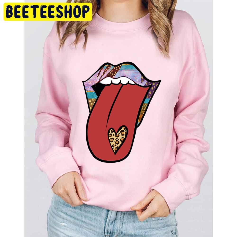 Leopard Tongue For Cool Valentine's Trending Unisex Sweatshirt Leopard Tongue For Cool Valentine's Trending Unisex Sweatshirt