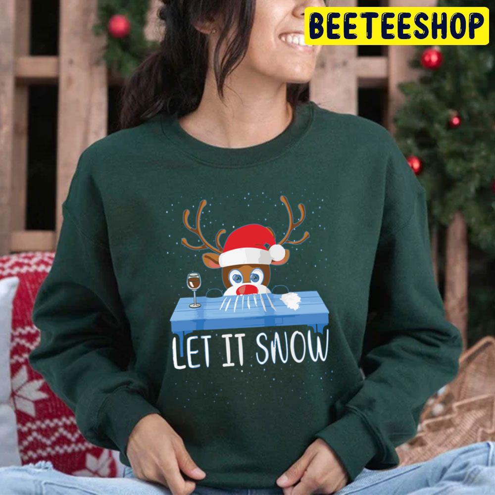 Let It Snow Reindeer Christmas Trending Unisex Hoodie Let It Snow Reindeer Christmas Trending Unisex Hoodie