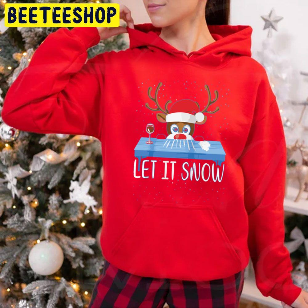 Let It Snow Reindeer Christmas Trending Unisex Hoodie Let It Snow Reindeer Christmas Trending Unisex Hoodie