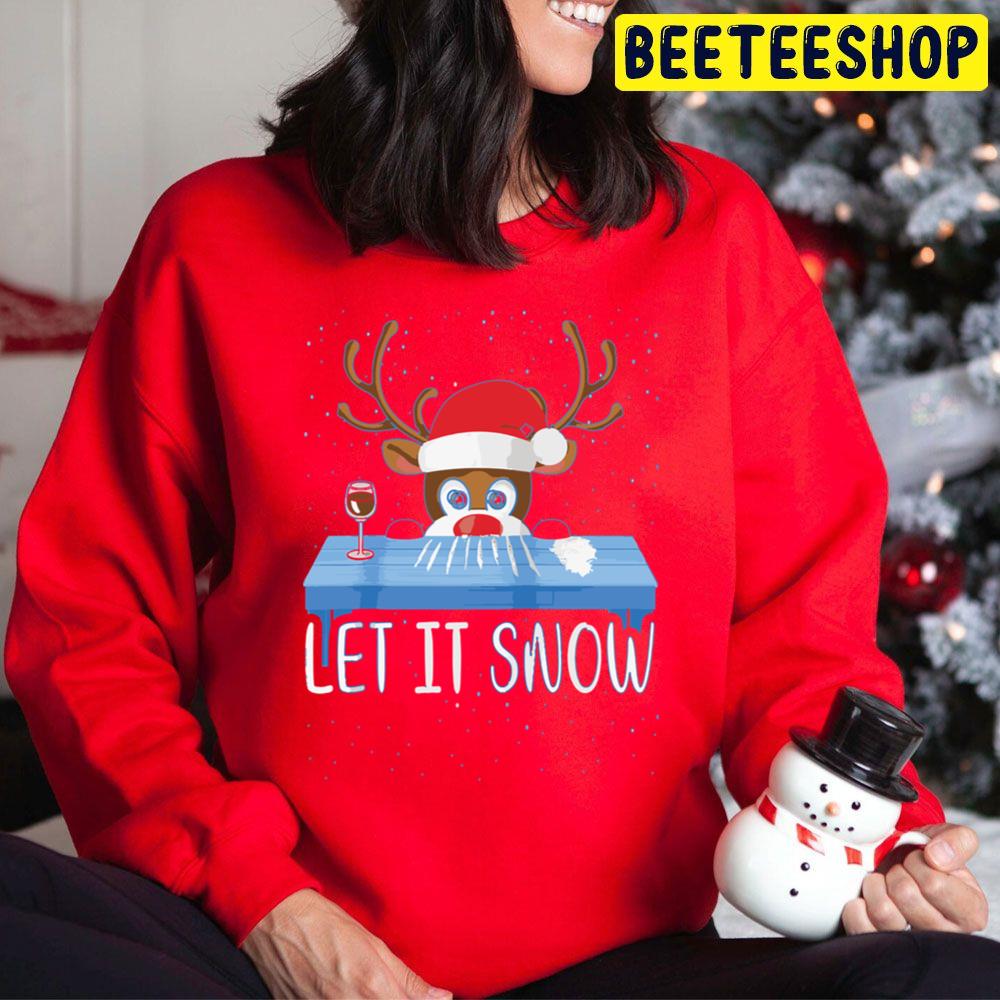 Let It Snow Reindeer Christmas Trending Unisex Hoodie Let It Snow Reindeer Christmas Trending Unisex Hoodie