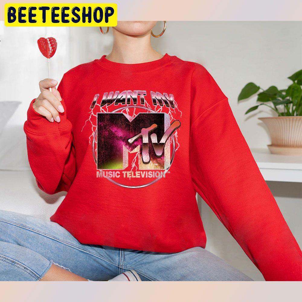 Lightning Space Wave I Want My Music Television Graphic Trending Unisex Sweatshirt Lightning Space Wave I Want My Music Television Graphic Trending Unisex Sweatshirt