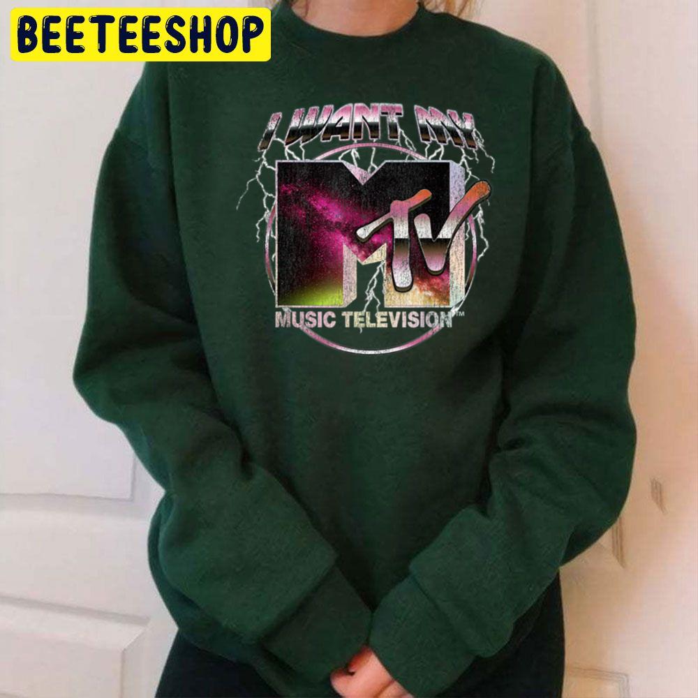 Lightning Space Wave I Want My Music Television Graphic Trending Unisex Sweatshirt Lightning Space Wave I Want My Music Television Graphic Trending Unisex Sweatshirt