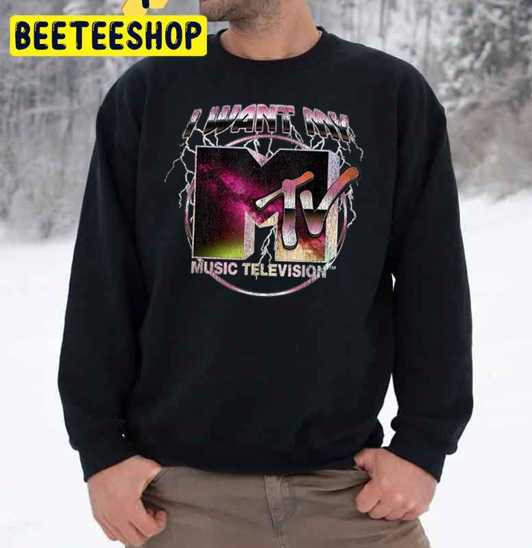 Lightning Space Wave I Want My Music Television Graphic Trending Unisex Sweatshirt Lightning Space Wave I Want My Music Television Graphic Trending Unisex Sweatshirt