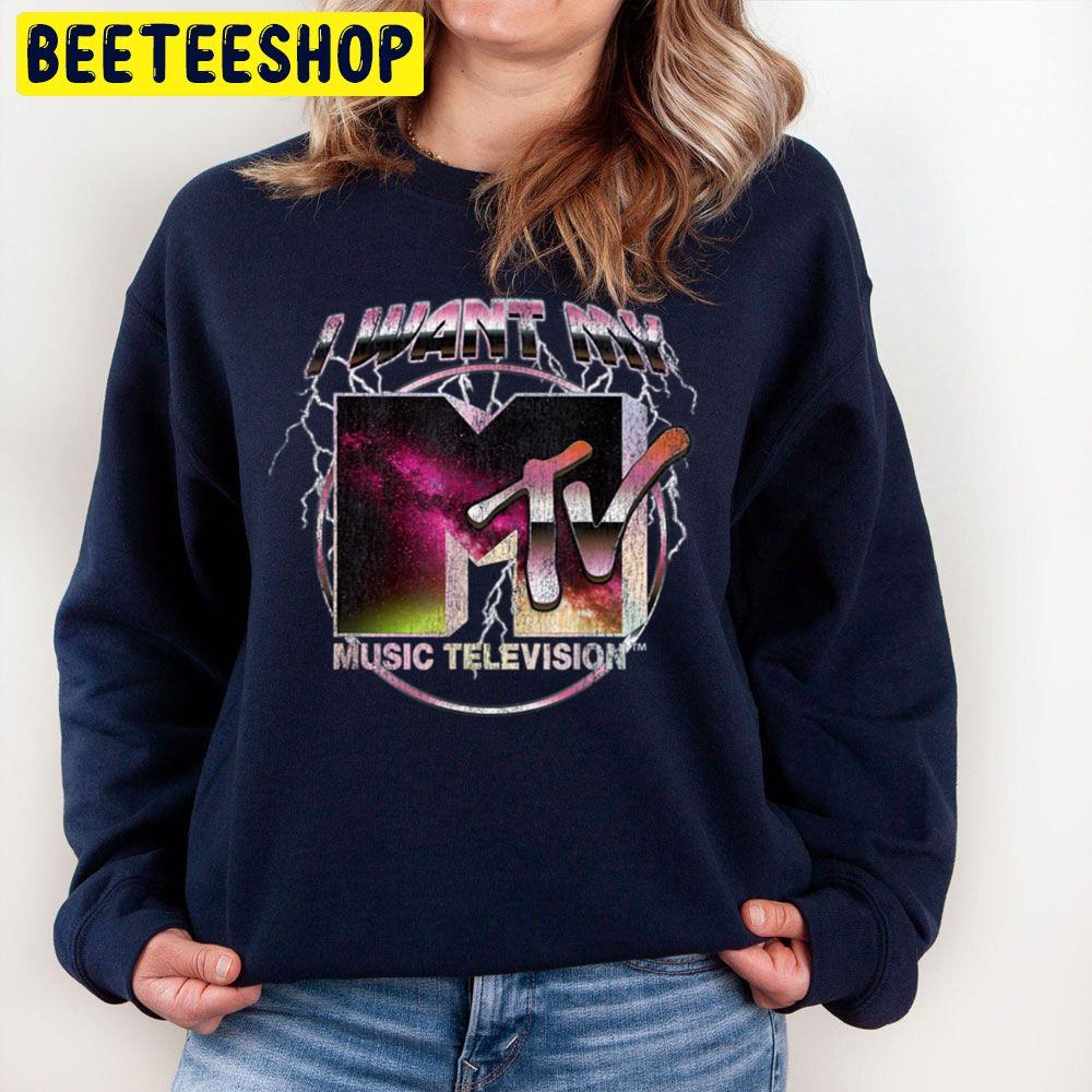 Lightning Space Wave I Want My Music Television Graphic Trending Unisex Sweatshirt Lightning Space Wave I Want My Music Television Graphic Trending Unisex Sweatshirt