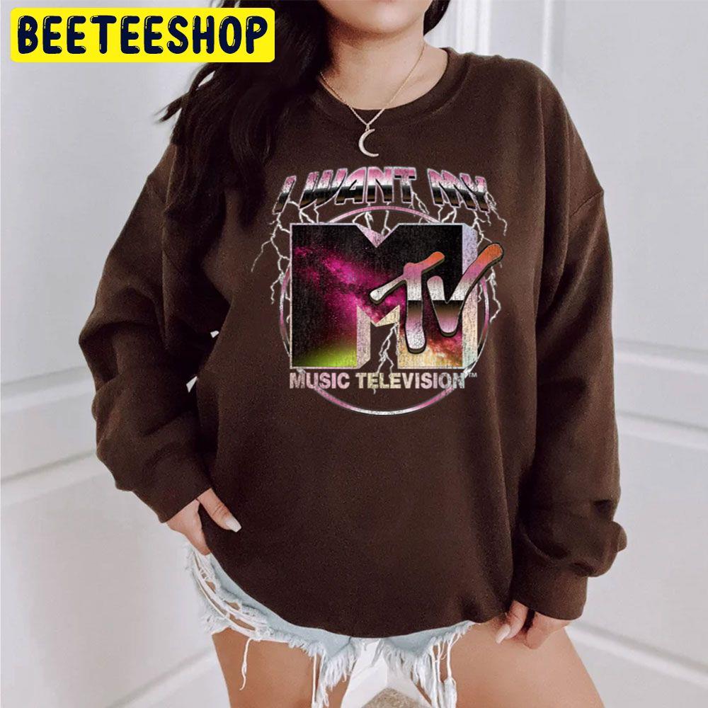 Lightning Space Wave I Want My Music Television Graphic Trending Unisex Sweatshirt Lightning Space Wave I Want My Music Television Graphic Trending Unisex Sweatshirt