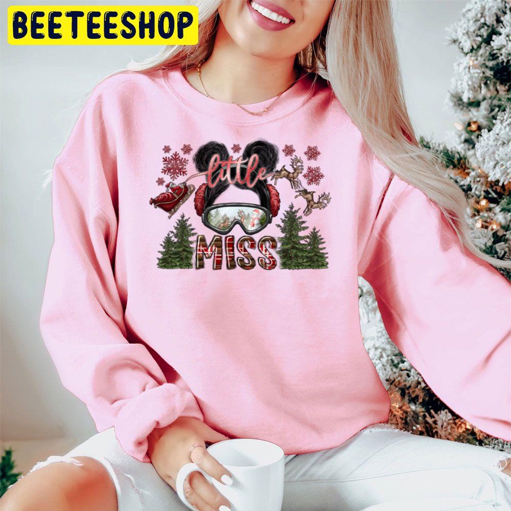 Little Miss Christmas Holiday Trending Unisex Hoodie Little Miss Christmas Holiday Trending Unisex Hoodie