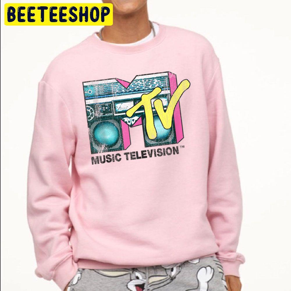 Logo Distressed Boombox Music Television Trending Unisex Sweatshirt Logo Distressed Boombox Music Television Trending Unisex Sweatshirt
