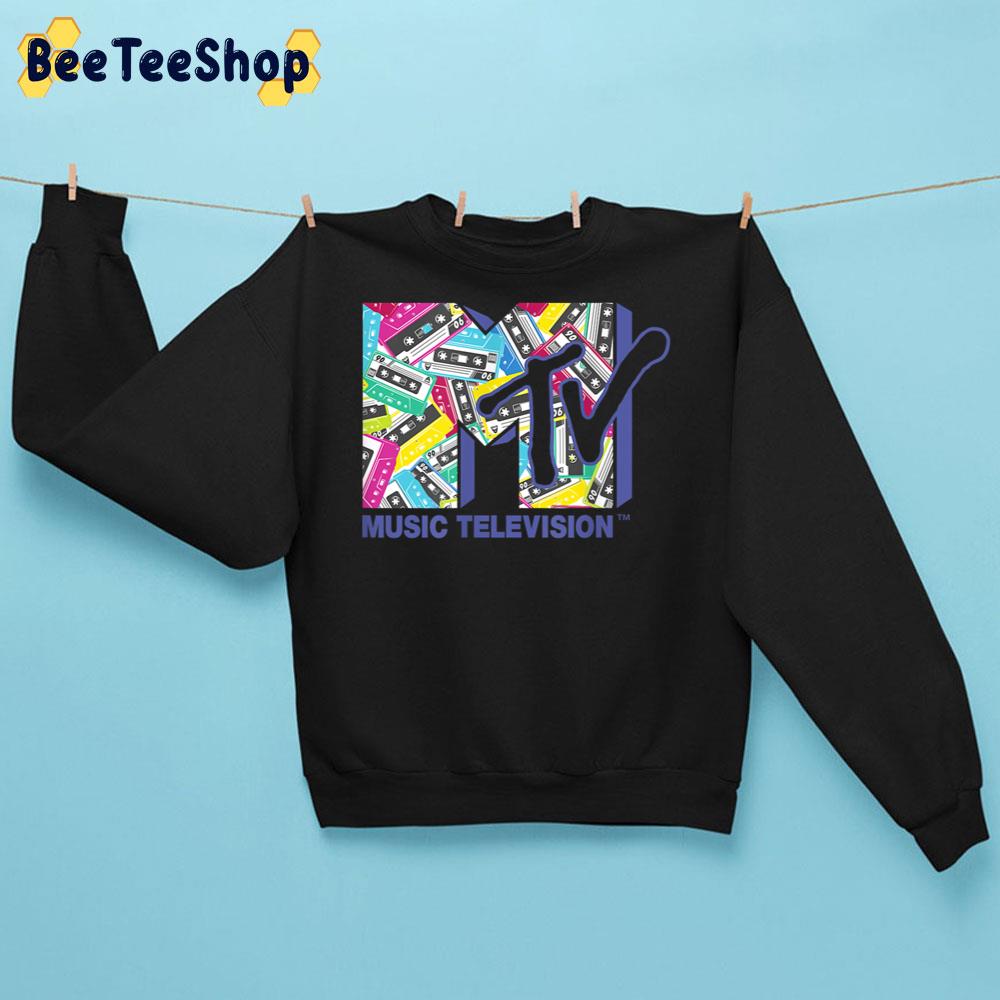 Logo With The 80s Tapes Music Television Trending Unisex Sweatshirt Logo With The 80s Tapes Music Television Trending Unisex Sweatshirt
