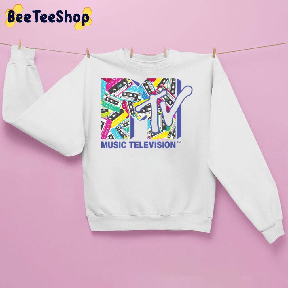 Logo With The 80s Tapes Music Television Trending Unisex Sweatshirt Logo With The 80s Tapes Music Television Trending Unisex Sweatshirt
