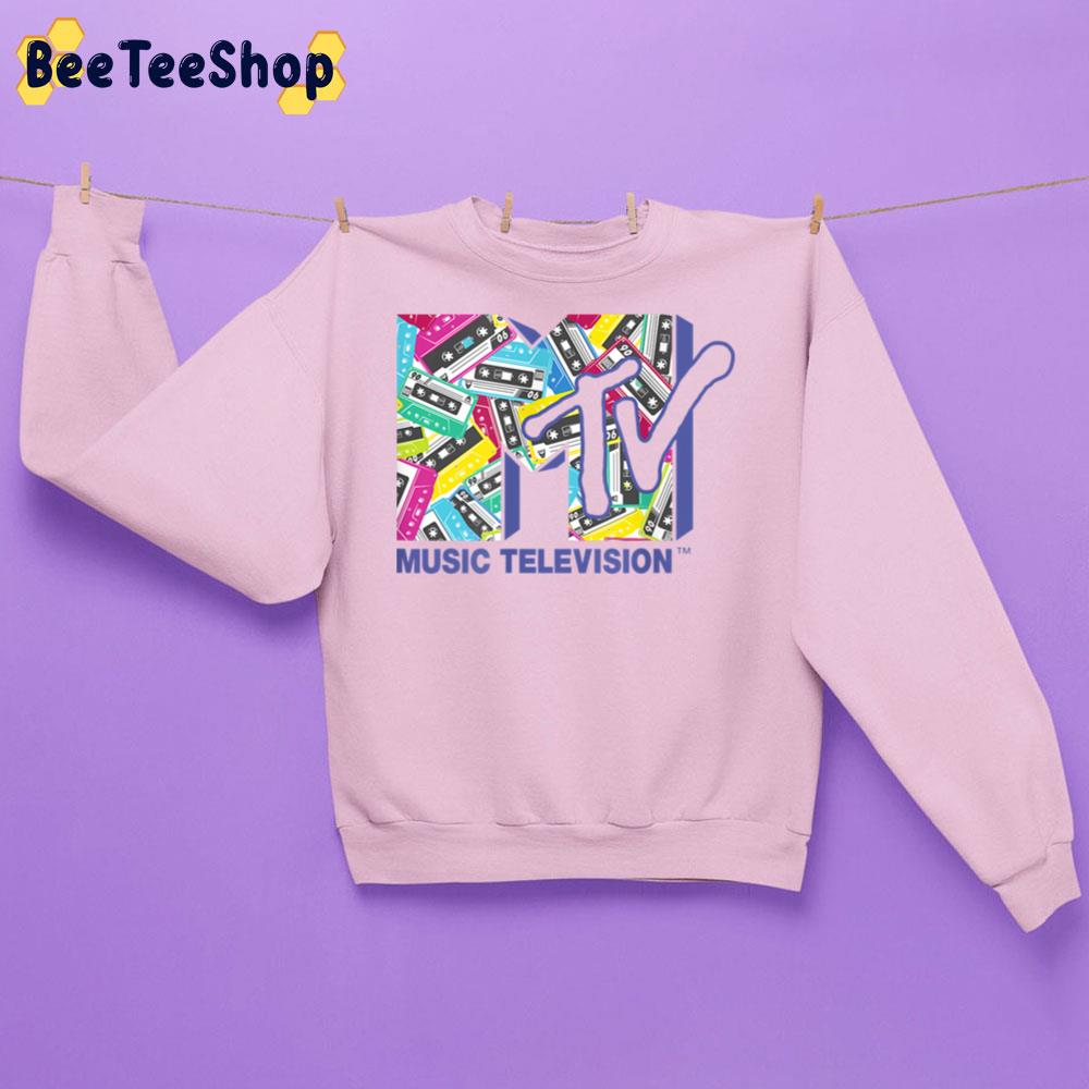 Logo With The 80s Tapes Music Television Trending Unisex Sweatshirt Logo With The 80s Tapes Music Television Trending Unisex Sweatshirt