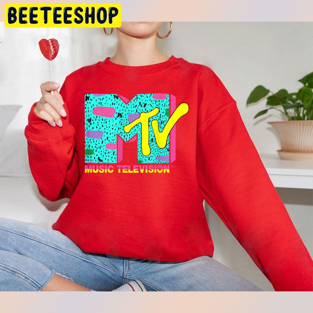 Logo With Wild Colors And A Funky Music Television Trending Unisex Sweatshirt Logo With Wild Colors And A Funky Music Television Trending Unisex Sweatshirt