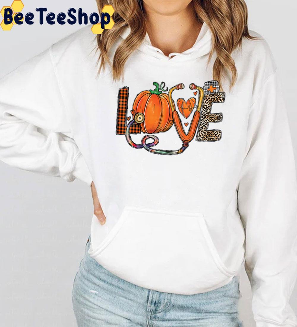 Love Nurse Pumpkin And Heart Halloween Trending Unisex Sweatshirt Love Nurse Pumpkin And Heart Halloween Trending Unisex Sweatshirt