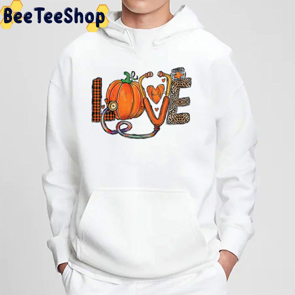 Love Nurse Pumpkin And Heart Halloween Trending Unisex Sweatshirt Love Nurse Pumpkin And Heart Halloween Trending Unisex Sweatshirt