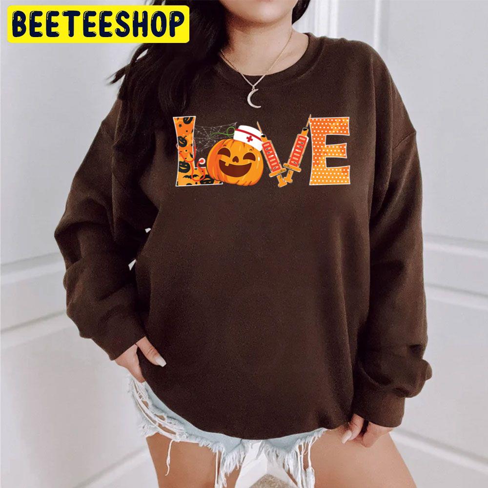 Love Nurse Pumpkin Halloween Trending Unisex Sweatshirt Love Nurse Pumpkin Halloween Trending Unisex Sweatshirt