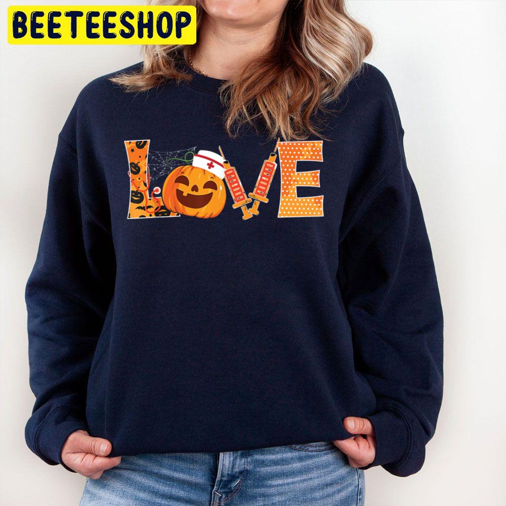 Love Nurse Pumpkin Halloween Trending Unisex Sweatshirt Love Nurse Pumpkin Halloween Trending Unisex Sweatshirt