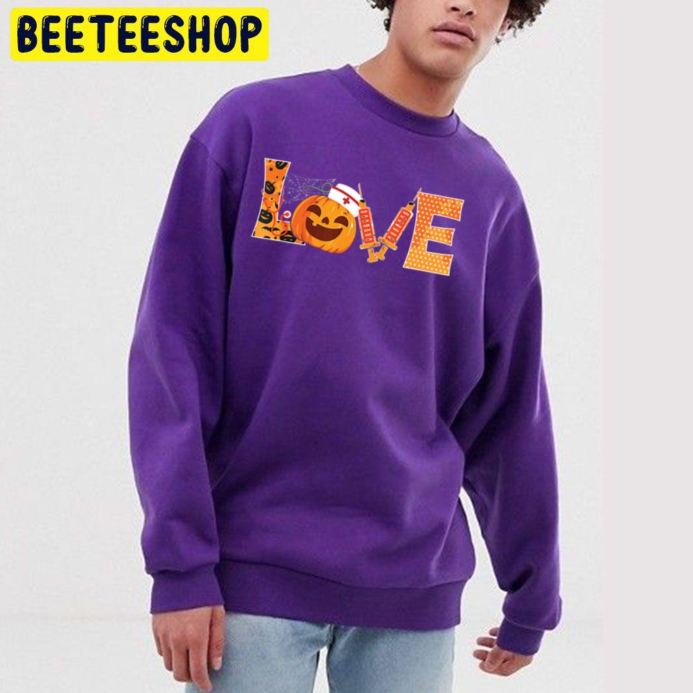 Love Nurse Pumpkin Halloween Trending Unisex Sweatshirt Love Nurse Pumpkin Halloween Trending Unisex Sweatshirt